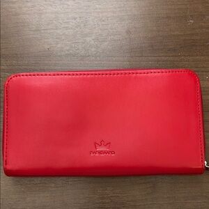 Red Leather Wallet